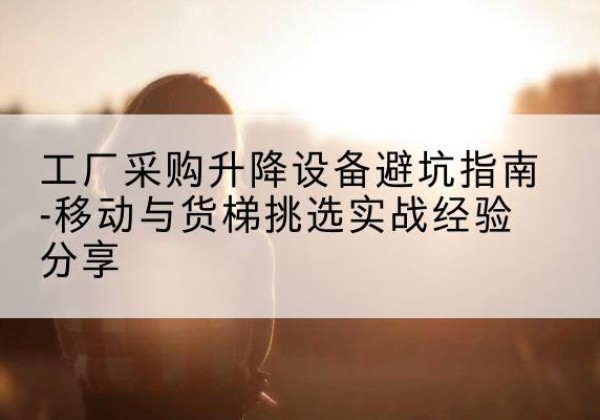 郾城移动式升降机怎么选-工厂采购升降设备避坑指南-移动与货梯挑选实战经验分享